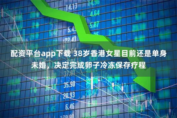 配资平台app下载 38岁香港女星目前还是单身未婚,决定完成卵子冷冻保存疗程